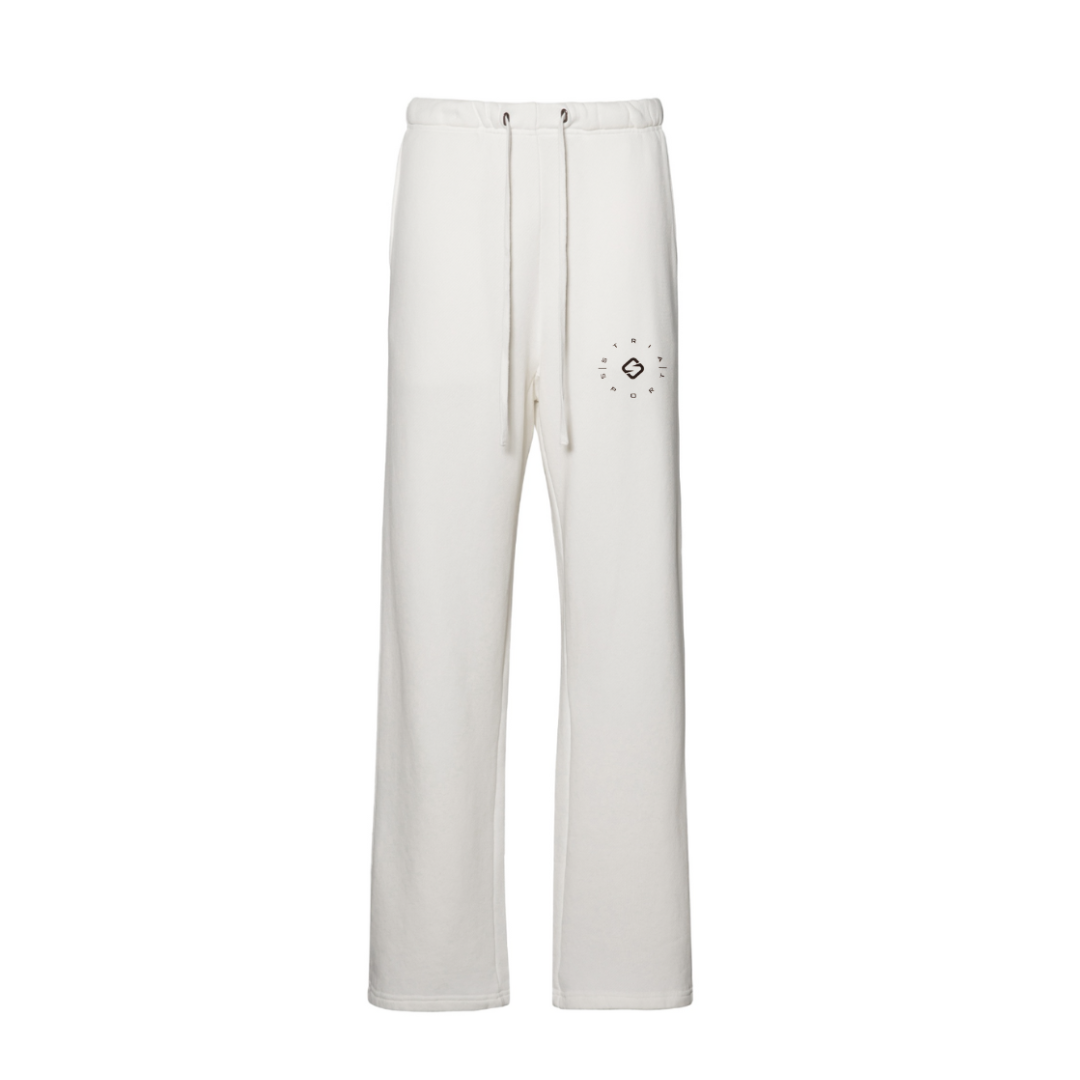 'Home For The Winter' White Sweatpants