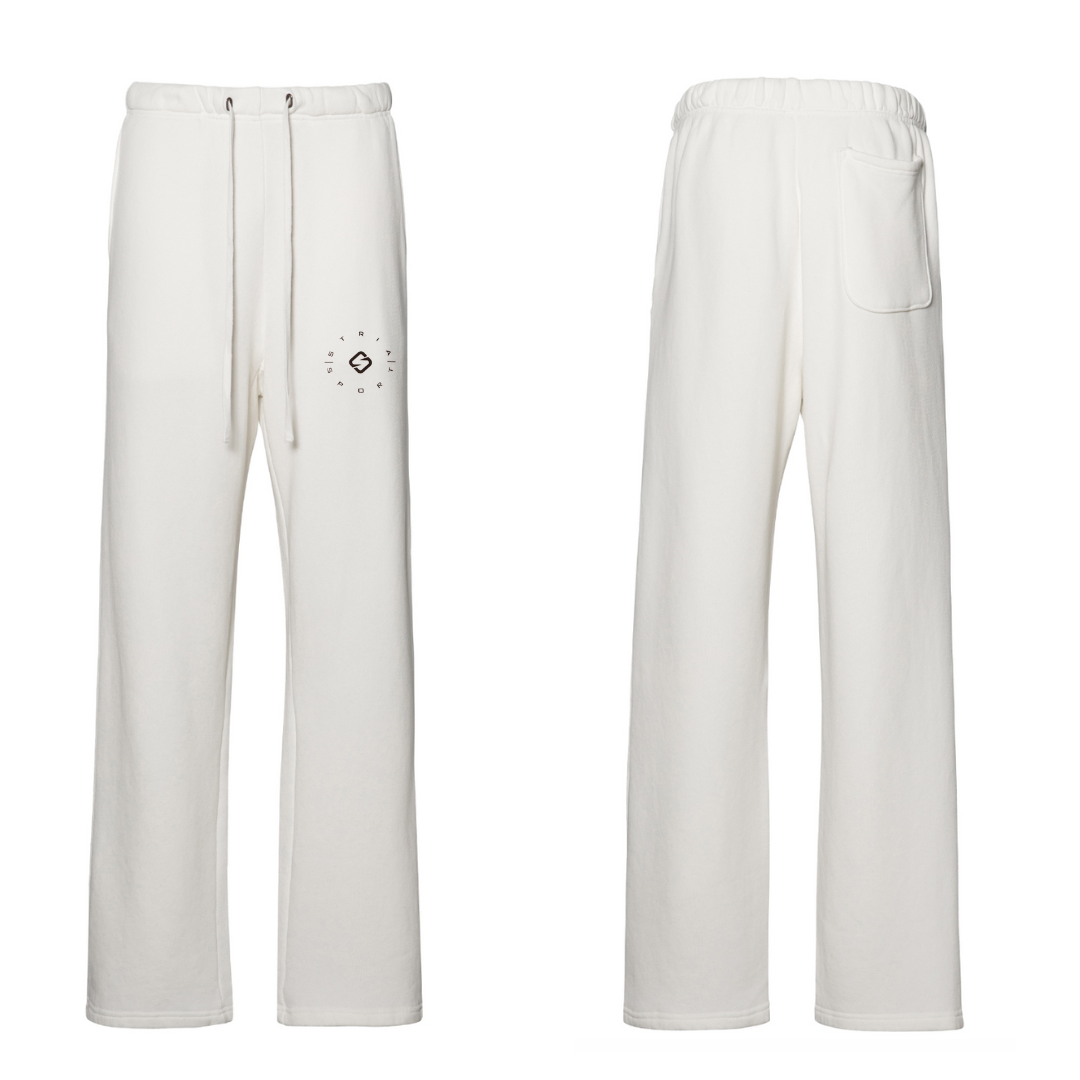 'Home For The Winter' White Sweatpants